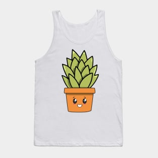 Cute Green Plant Kawaii Tank Top